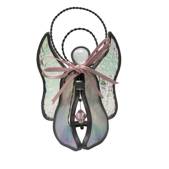 Vintage Classical Heirlooms 1991 Iridescent Birth Angel - Pink October 5 1/4” - Picture 1 of 6